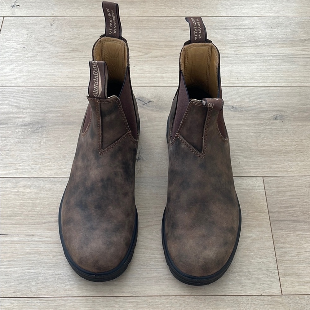 Blundstone Men's 585 Rustic Brown Leather Boots